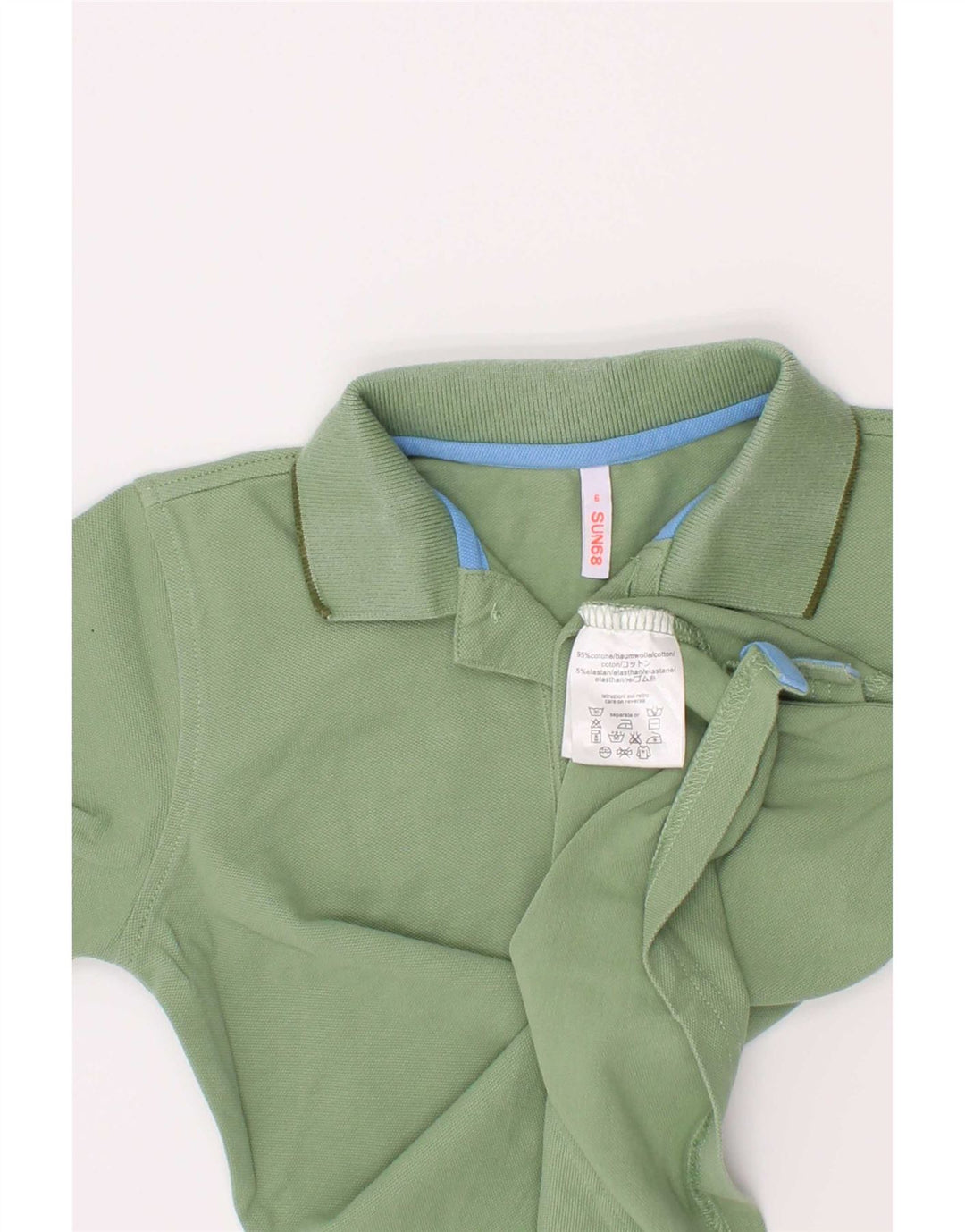 Camisa polo masculina Sun68 5-6 anos algodão verde