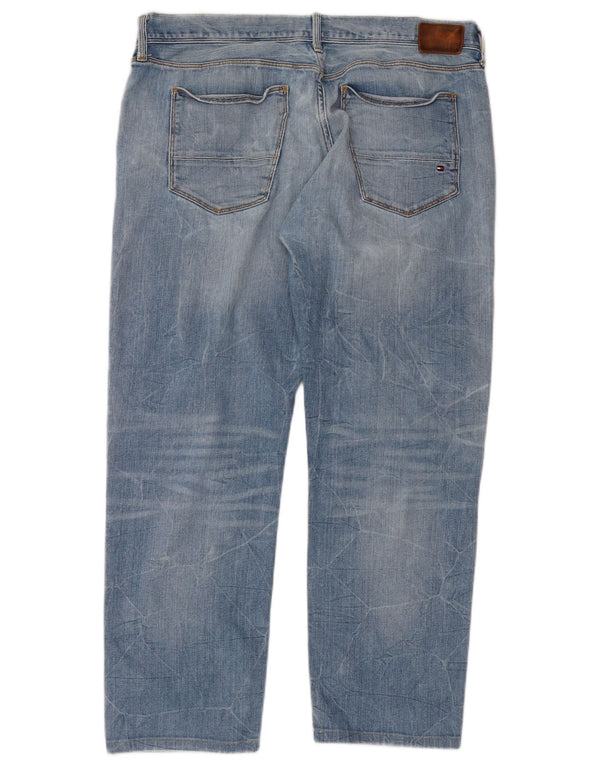 Tommy Hilfiger Masculino Bleecker Slim Jeans W36 L28 Azul Algodão