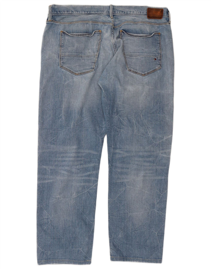 Tommy Hilfiger Masculino Bleecker Slim Jeans W36 L28 Azul Algodão