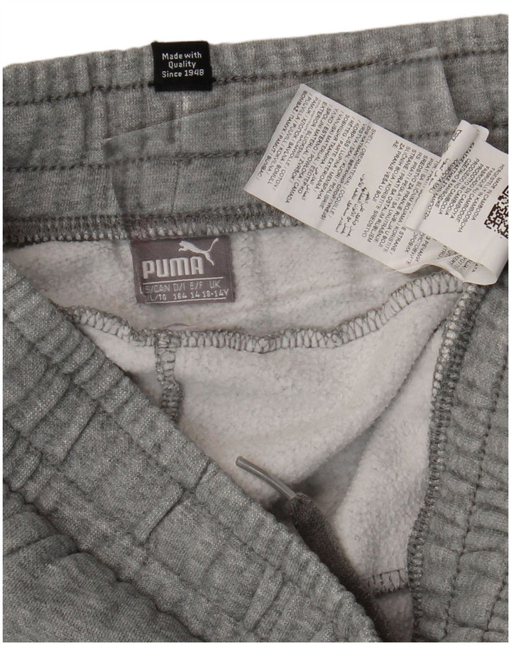 Calças de treino PUMA Meninos Joggers 13-14 Anos Cinza Algodão