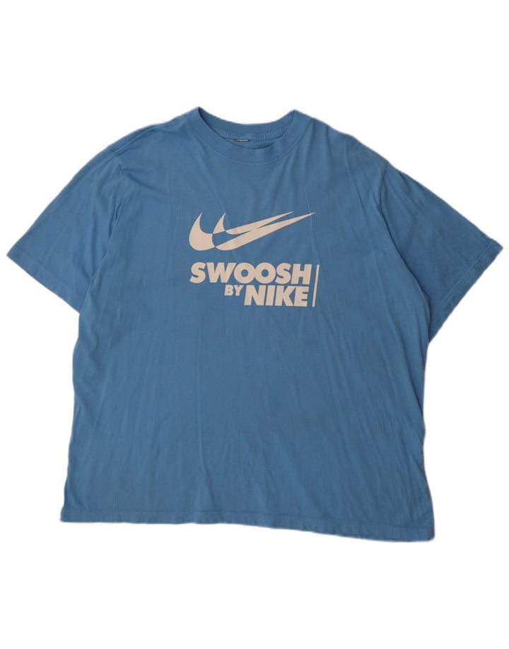 Camiseta Nike Masculina Swoosh Graphic Top 2XL Azul