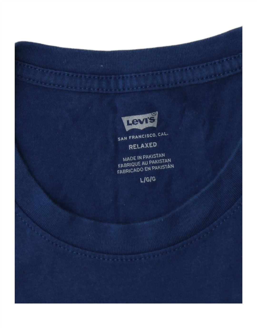 Camiseta masculina relaxada com estampa LEVI'S grande azul marinho