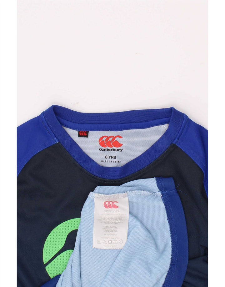 Camiseta Canterbury Boys com estampa gráfica 7-8 anos azul poliéster