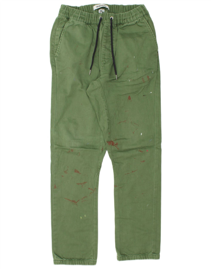 Calça Quiksilver Masculina Straight Chino Médio W30 L30 Poliéster Verde