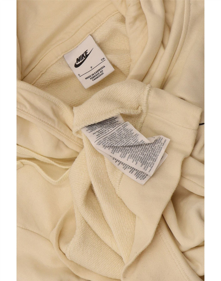 Nike Mens Hoodie Jumper Pequeno Algodão Bege