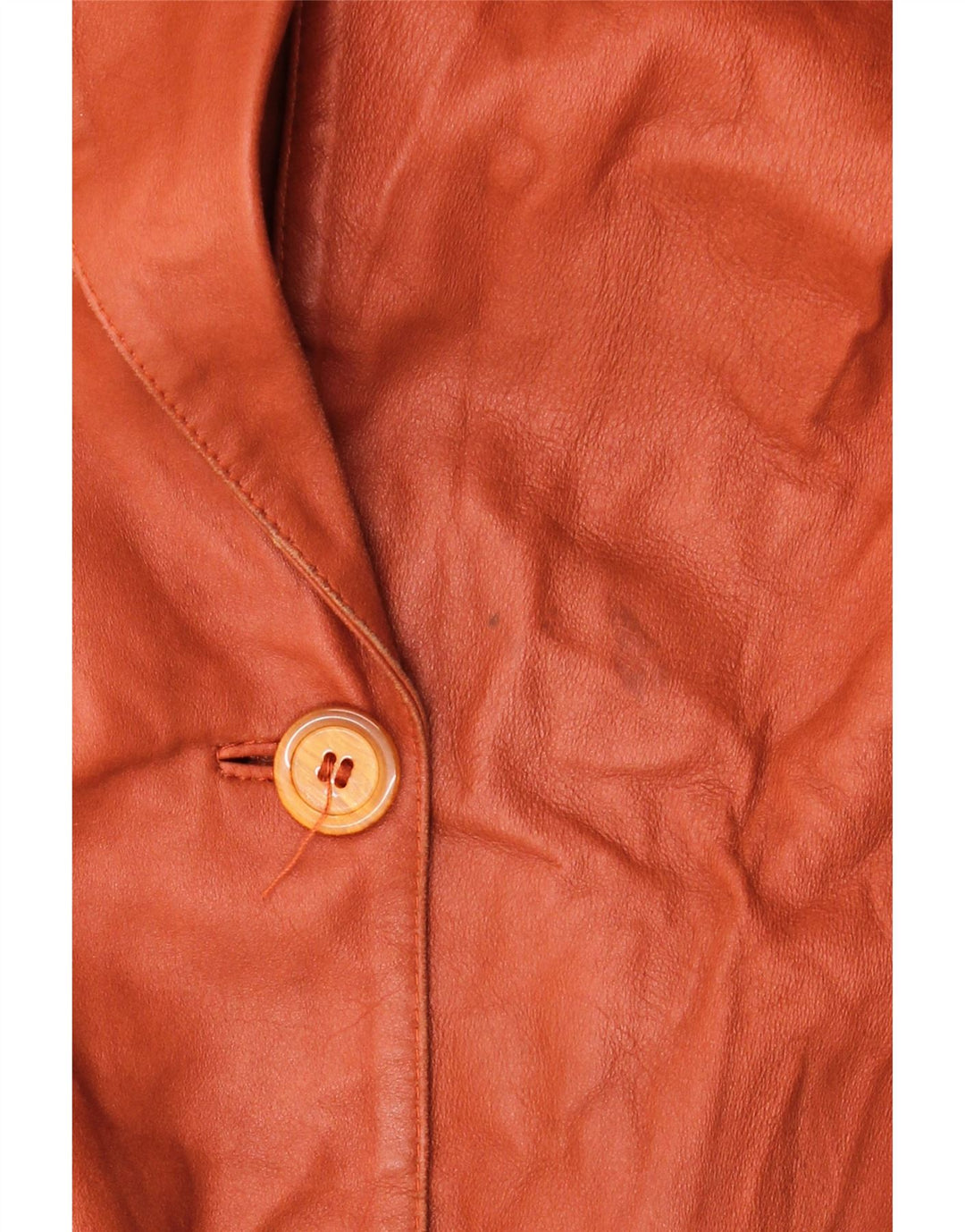 Jaqueta blazer feminina ELEGANCE PARIS com 2 botões Reino Unido 20 2XL couro marrom