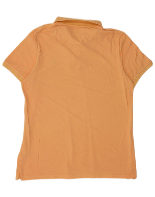 Camisa polo masculina de manga curta Lyle & Scott XL laranja algodão