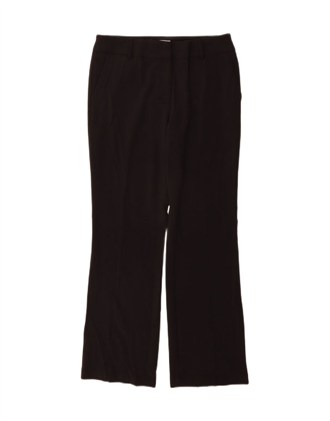 Calça feminina casual Calvin Klein Bootcut EUA 8 médio W28 L32 preta