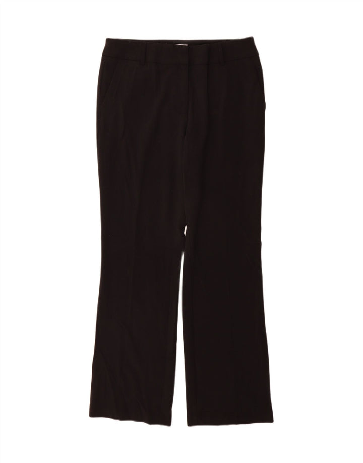 Calça feminina casual Calvin Klein Bootcut EUA 8 médio W28 L32 preta