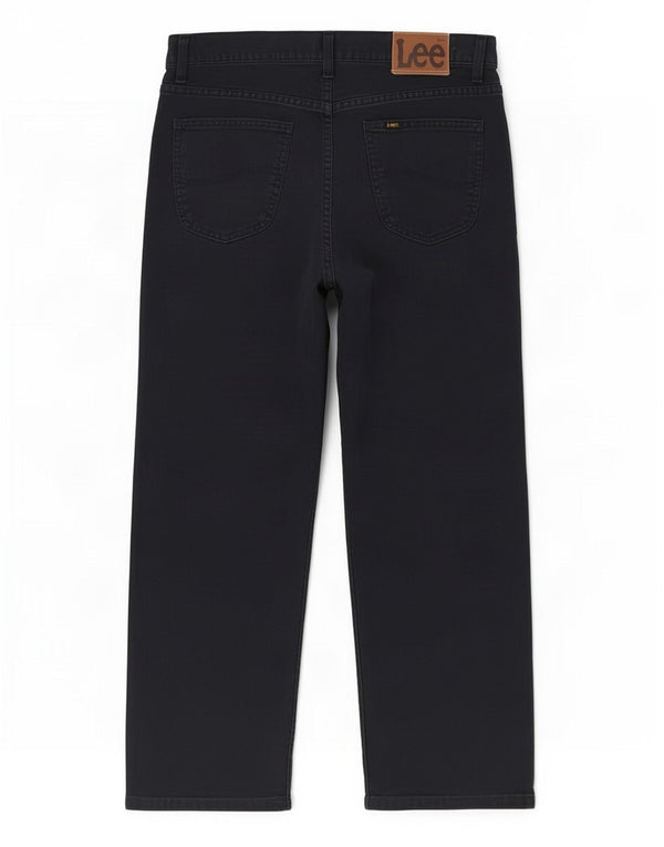 Calça casual reta masculina Lee W34 L27 azul marinho