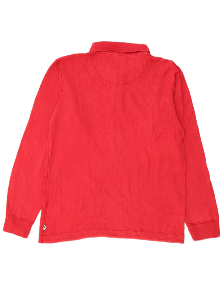 Camisa polo masculina Timberland manga comprida regular fit médio algodão vermelho