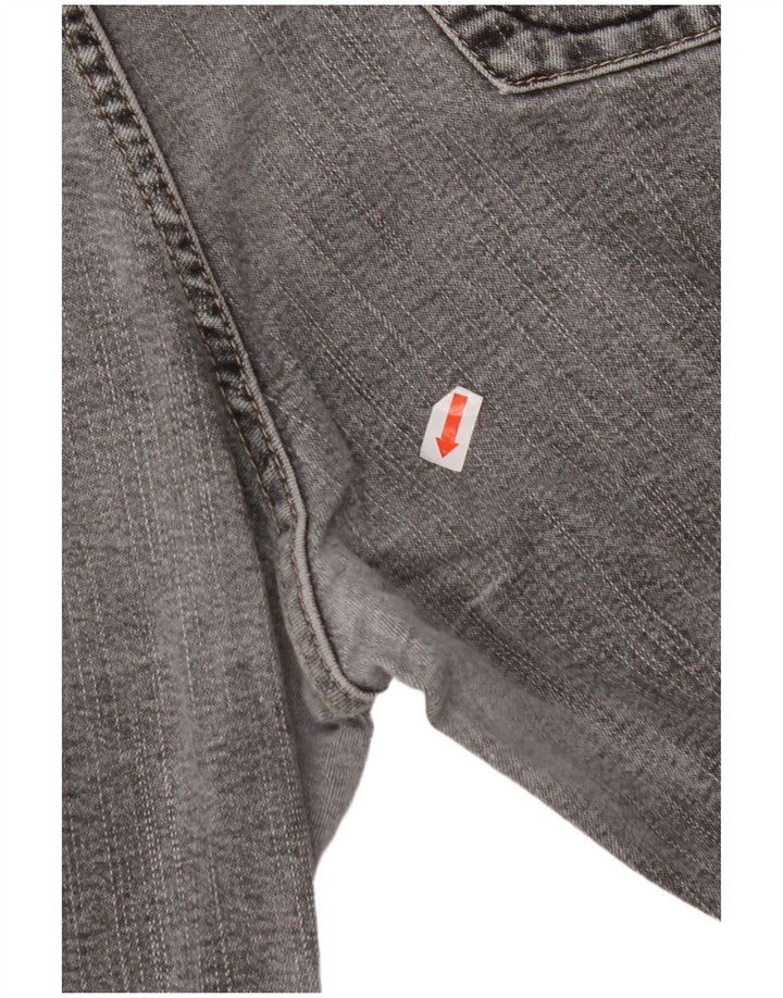 Calça jeans feminina stretch reta MARKS & SPENCER Reino Unido 16 grande W32 L30 cinza
