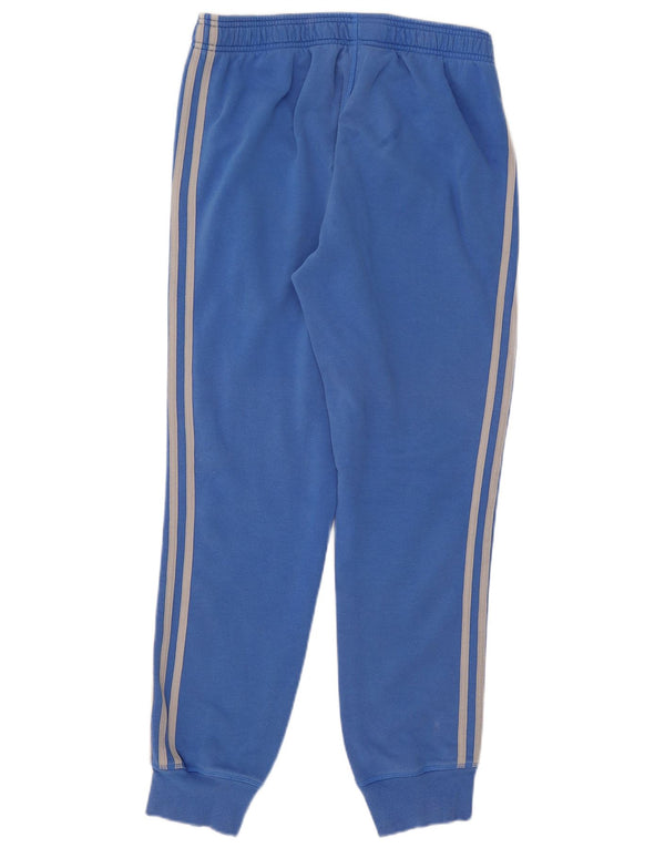 Calça de treino masculina Adidas Joggers médio azul algodão