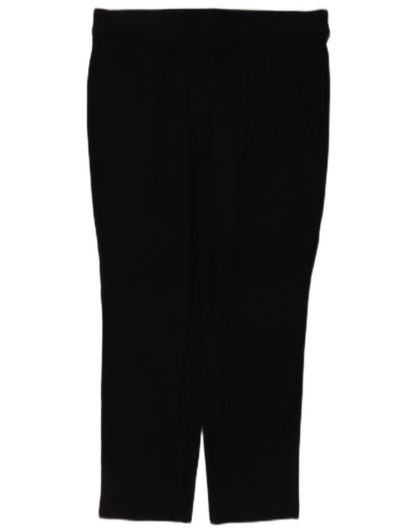 Calça casual feminina Marks & Spencer UK 14 grande W34 L25 azul marinho