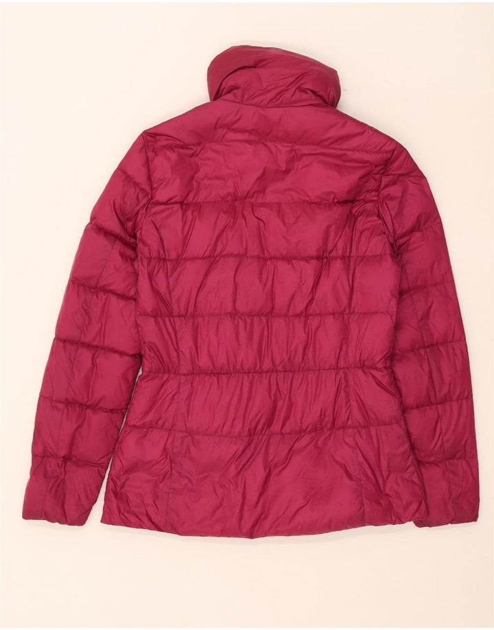 Jaqueta acolchoada feminina Massimo Dutti UK 10 pequena rosa nylon