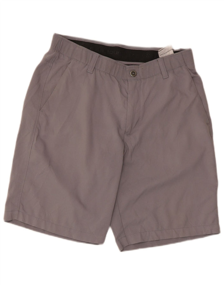 Under Armour Masculino Heat Gear Chino Shorts W32 Cinza Médio Nylon