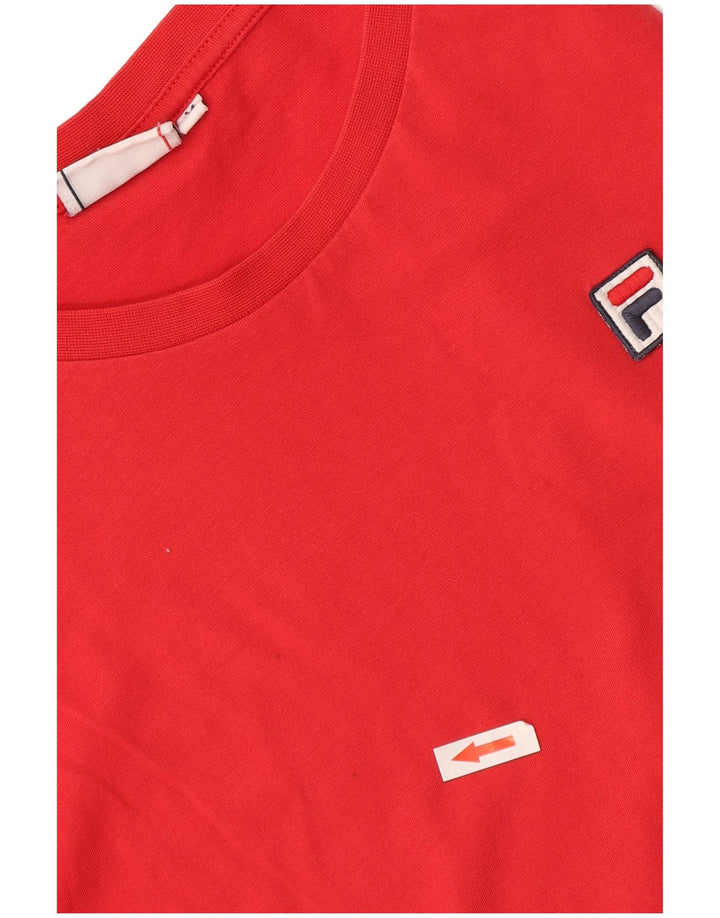 Fila Camiseta Feminina Top UK 14 Médio Algodão Vermelho