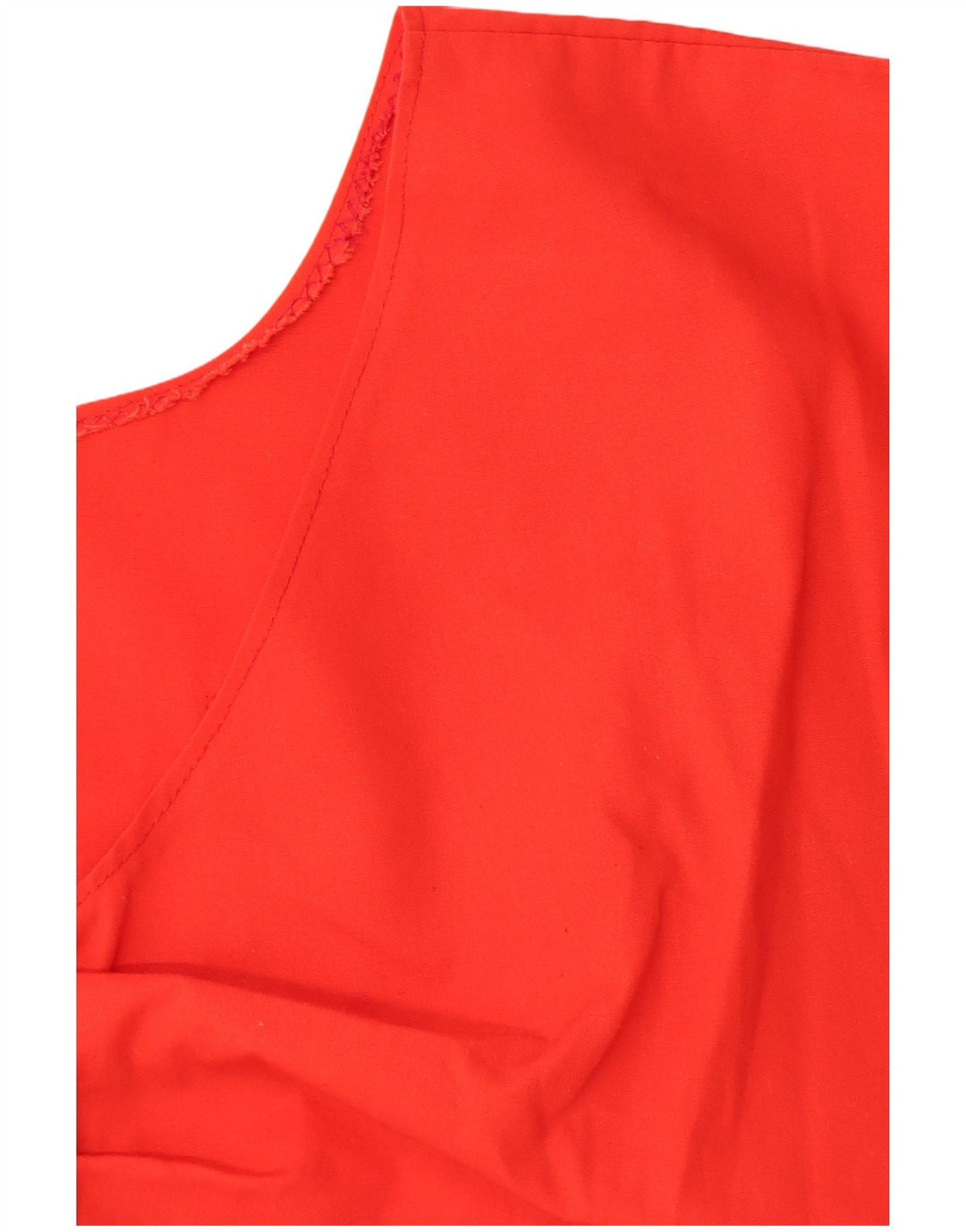 Blusa cropped feminina VINTAGE UK 16 grande vermelha