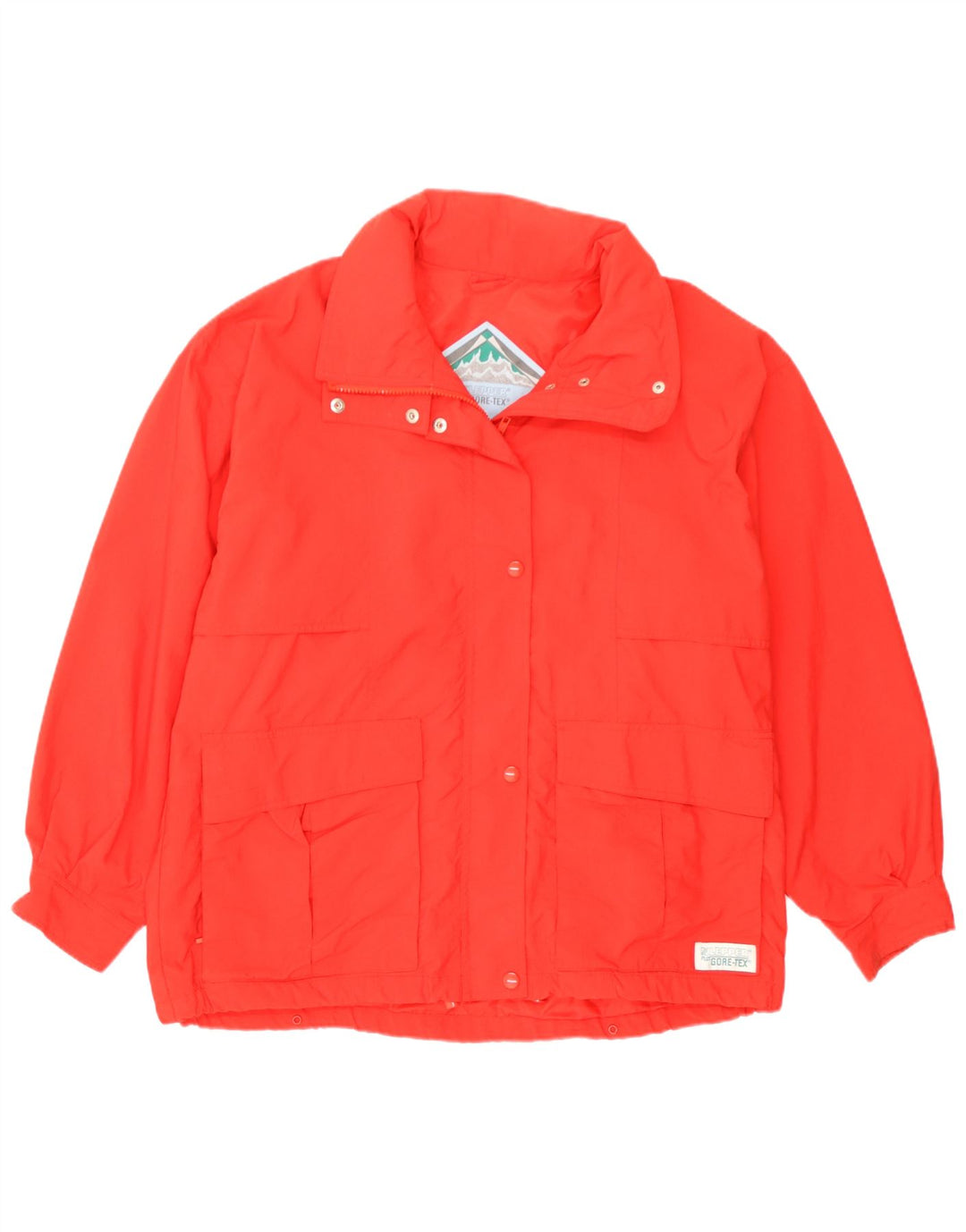Jaqueta corta-vento feminina Klepper Gore-Tex com capuz EU 40 vermelho médio