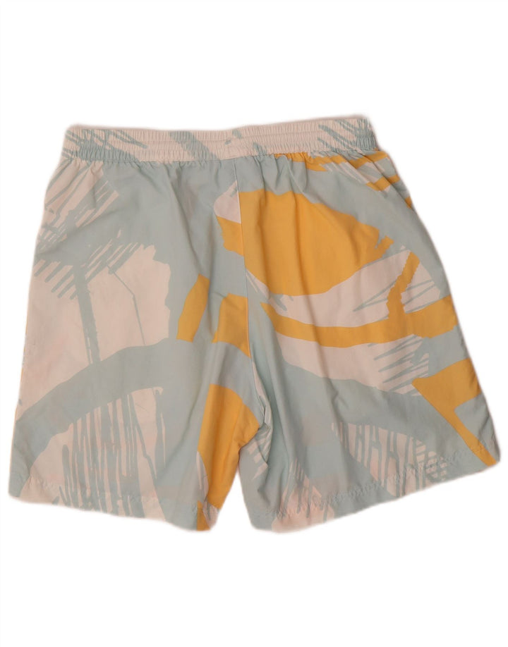 Adidas Mens Abstract Pattern Sport Shorts Médio Azul Poliéster