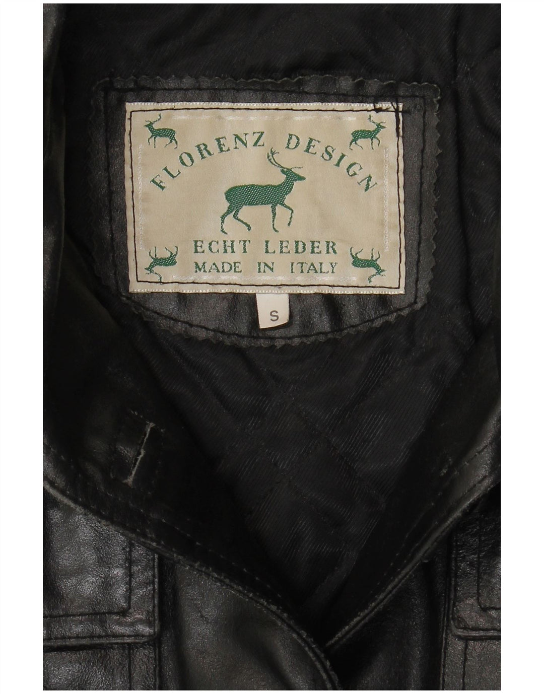 Jaqueta de couro feminina vintage Reino Unido 10 couro preto pequeno