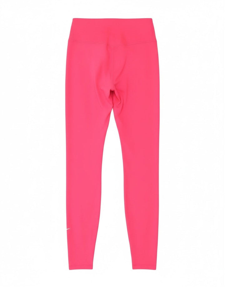 Leggings Nike Dri Fit Feminino UK 10 Pequeno Poliéster Rosa