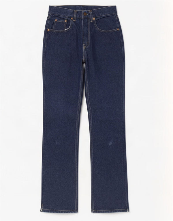 Vintage Mens Straight Jeans W29 L30 Navy Blue Cotton