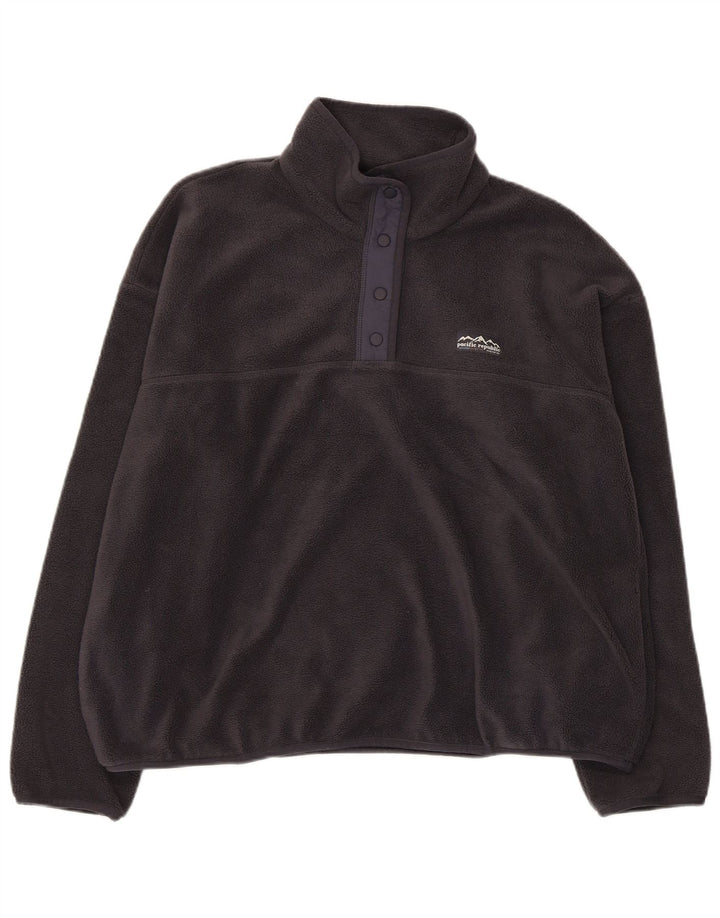 Suéter masculino de lã com gola redonda PULL & BEAR poliéster cinza médio