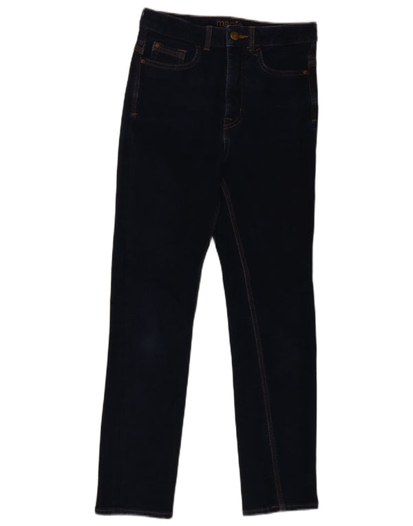 Calça jeans feminina Marks & Spencer UK 8 pequena W28 L26 algodão azul marinho