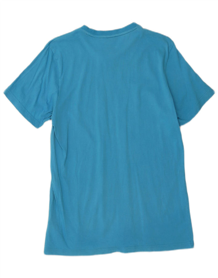 ADIDAS Mens Graphic T-Shirt Top Médio Algodão Azul