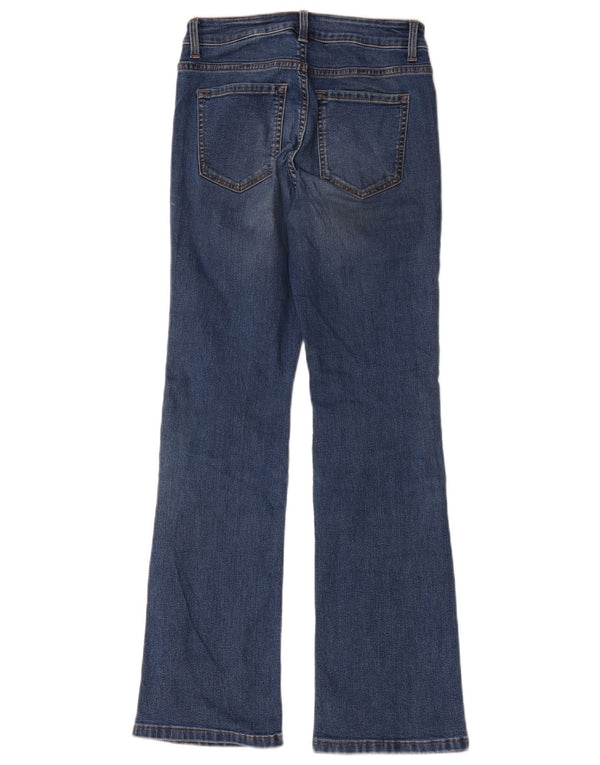 Marks & Spencer Womens Flared Jeans UK 8 Smal W28 L29 Blue Cotton