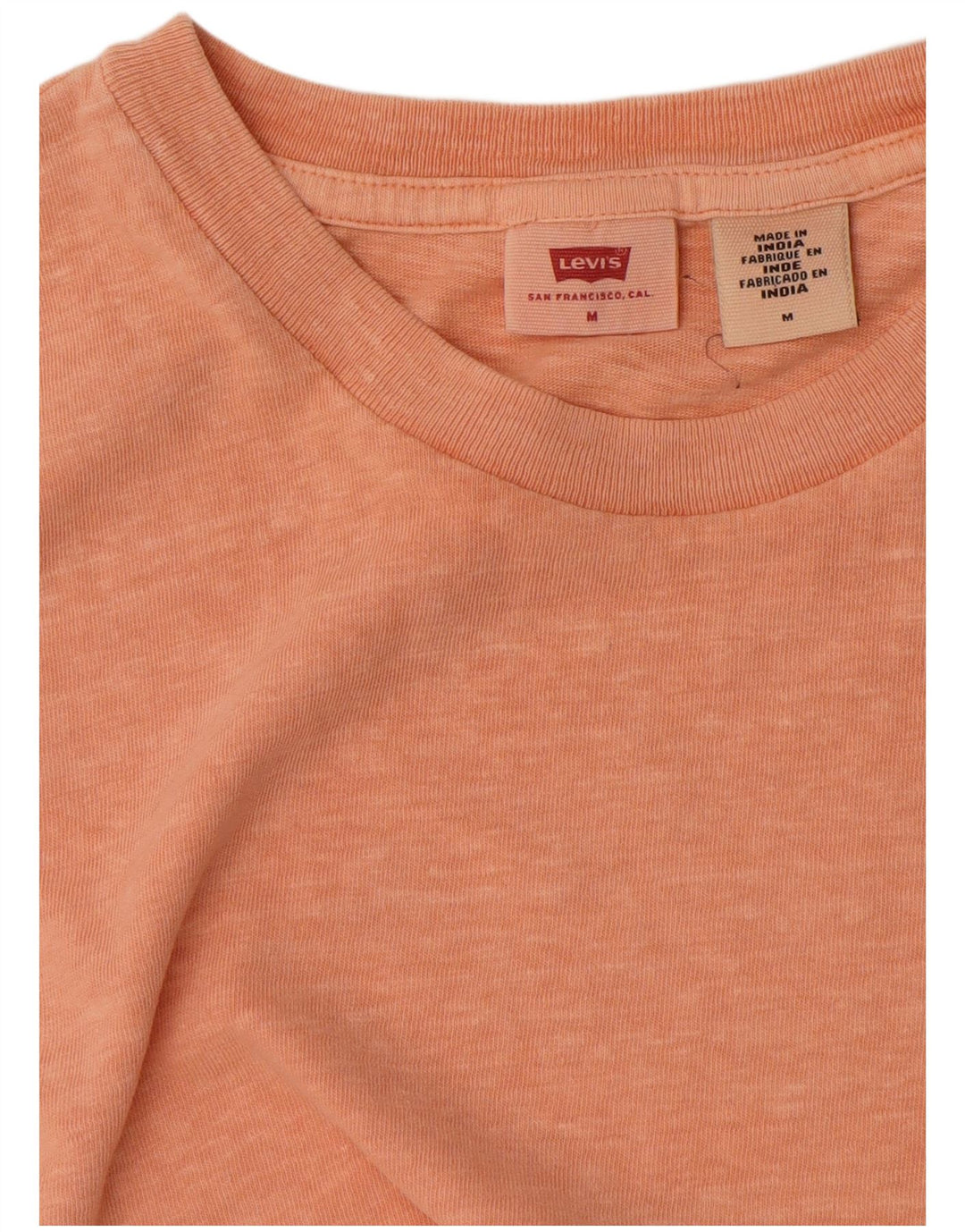Camiseta feminina LEVI'S UK 14 médio laranja