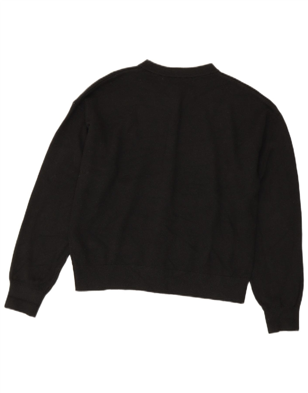 Suéter cardigã feminino Marks & Spencer Reino Unido 14 poliéster preto médio