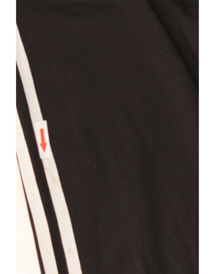 Adidas Mens Tracksuit Top Jacket UK 36/38 Pequeno Poliéster Preto