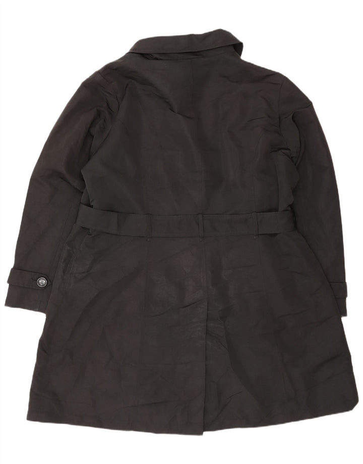 Casaco impermeável feminino Marks & Spencer Reino Unido 22 3XL poliéster preto