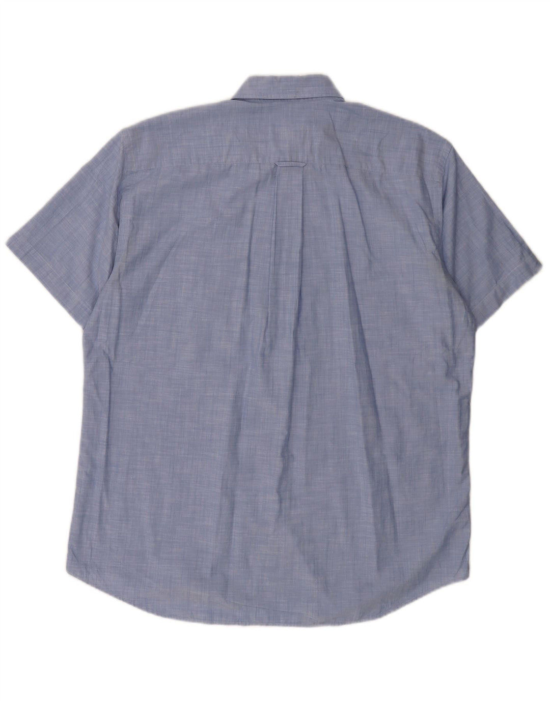 Camisa masculina de manga curta LACOSTE tamanho 40 algodão azul médio