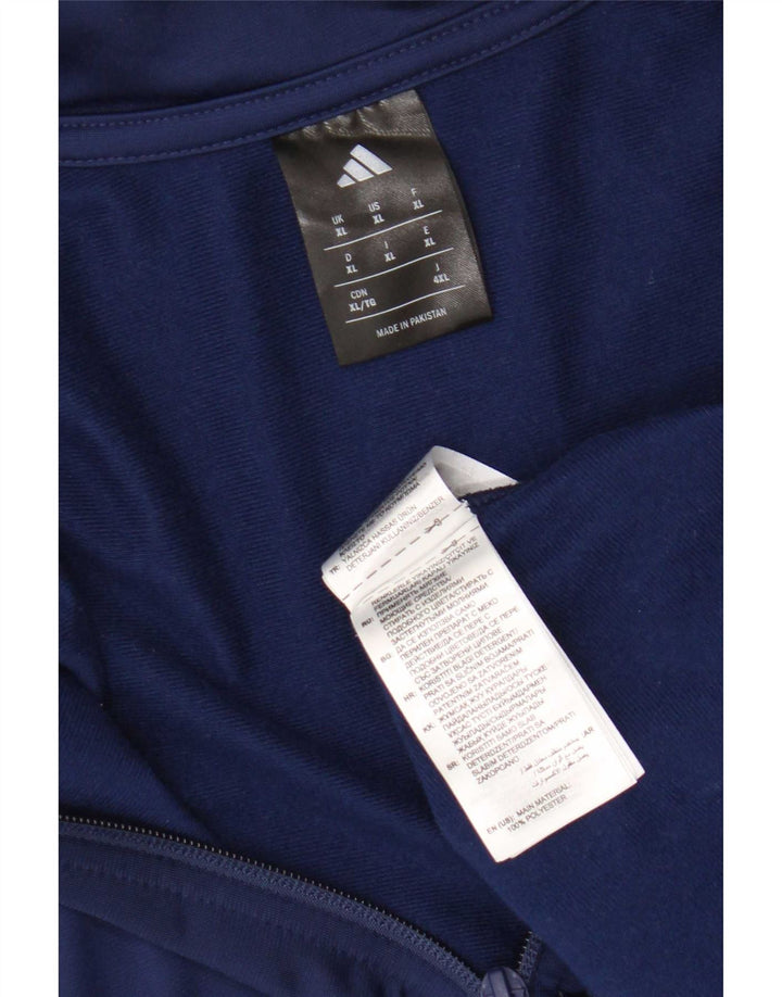 Adidas Mens Tracksuit Top Jacket XL Azul Marinho Poliéster
