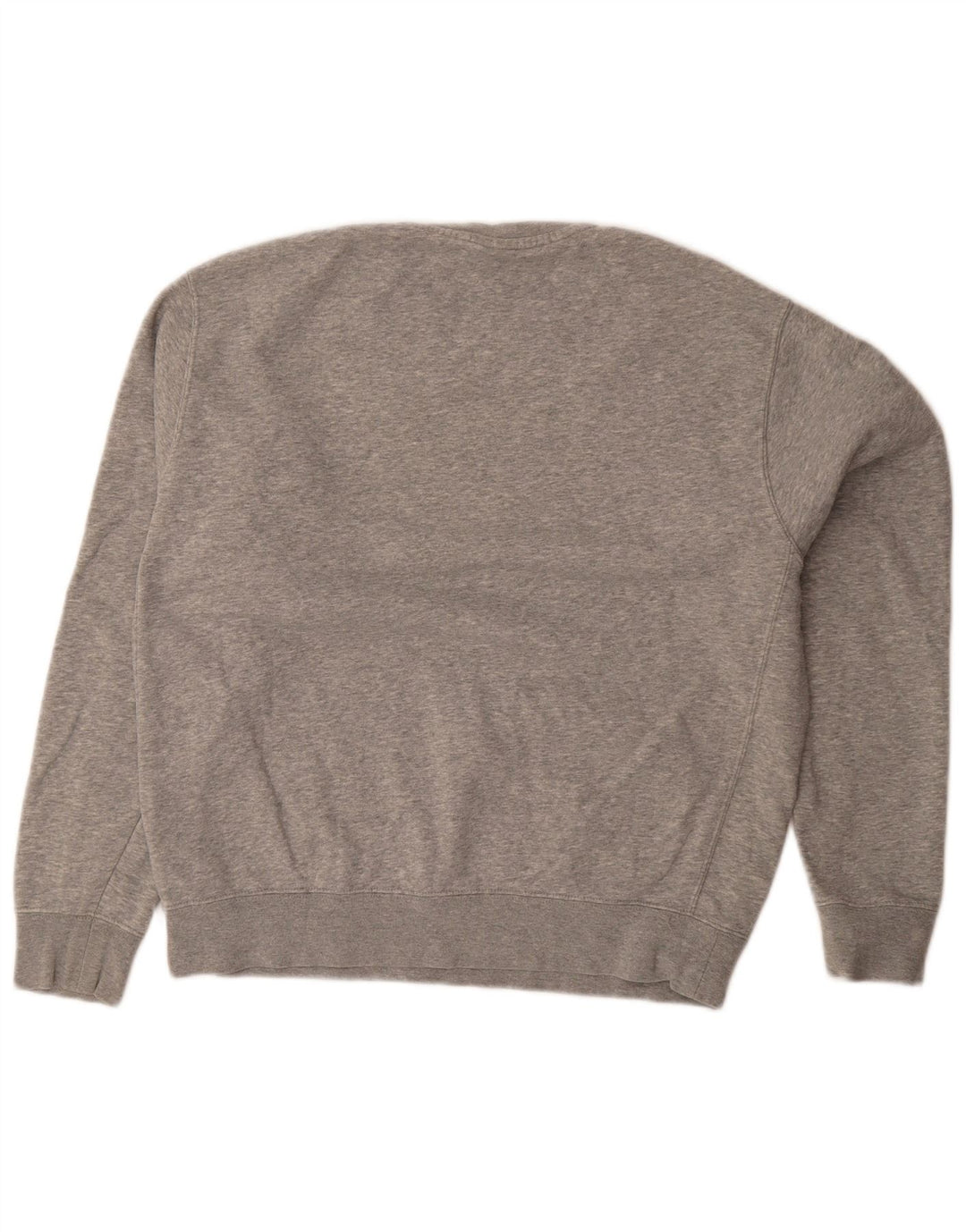 Moletom feminino oversized Nike UK 14 algodão manchado cinza médio