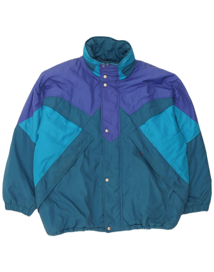 Jaqueta de esqui masculina com capuz Brugi IT 56 3XL poliamida colorblock multicolorida