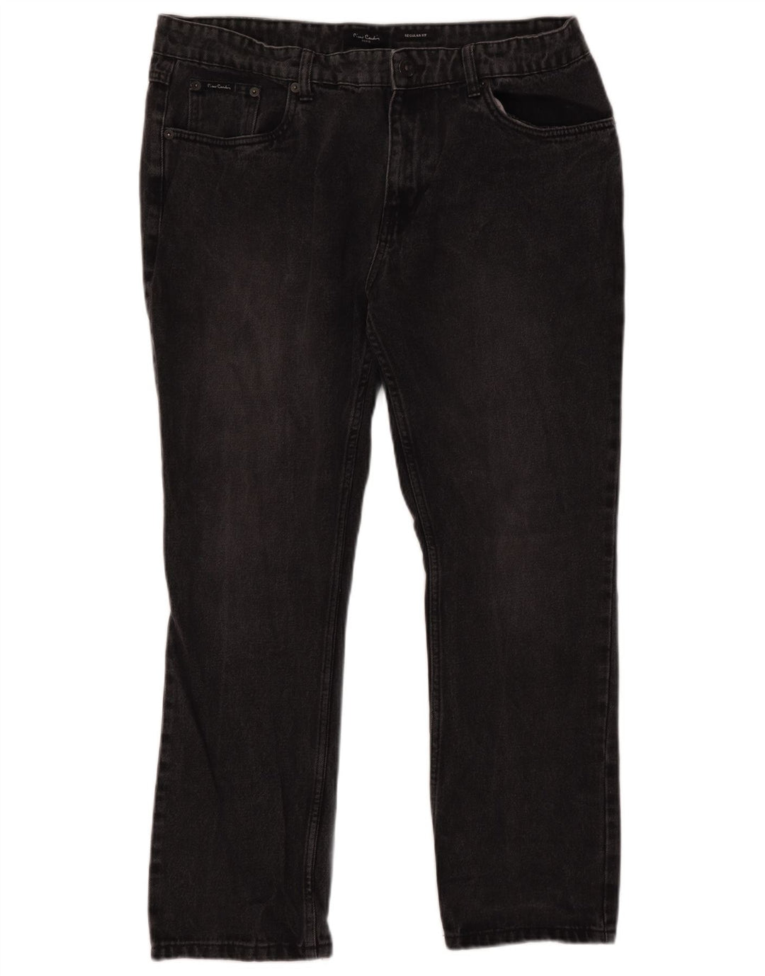 PIERRE CARDIN Calça jeans reta masculina W38 L29 algodão preto
