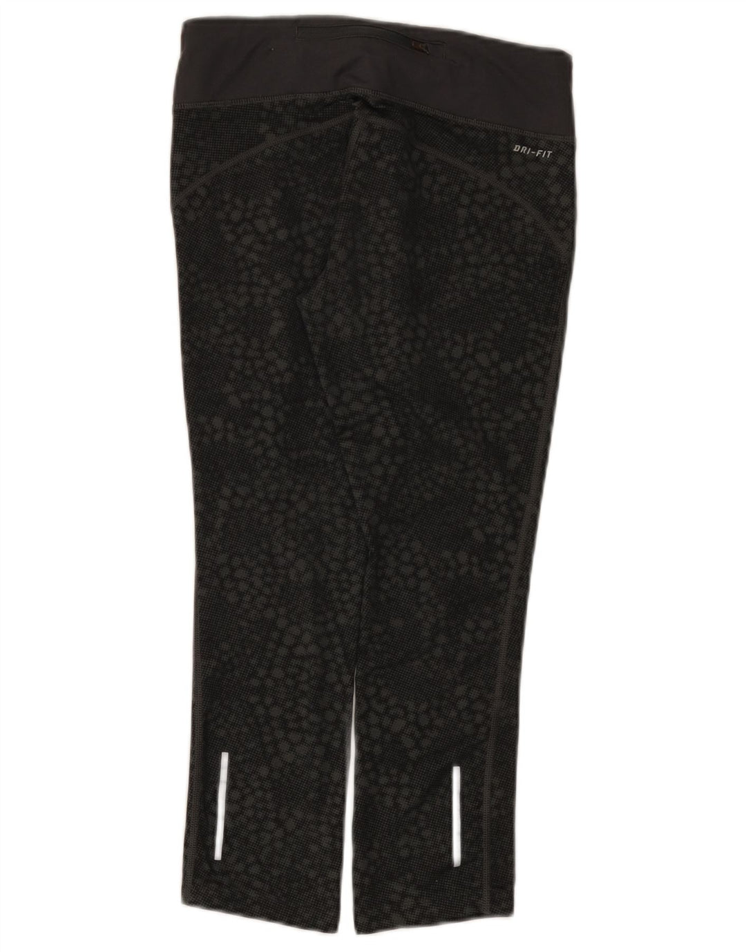 Leggings Nike Dri Fit Capri UK 8 Pequeno Poliéster Geométrico Preto