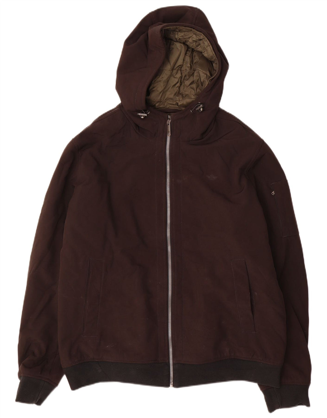 Jaqueta bomber masculina Dockers com capuz UK 42 XL poliéster preto