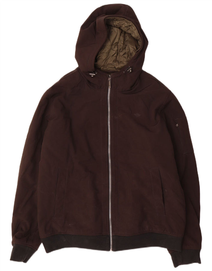 Jaqueta bomber masculina Dockers com capuz UK 42 XL poliéster preto