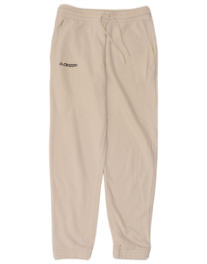 Calça de treino masculina KAPPA joggers pequeno algodão branco