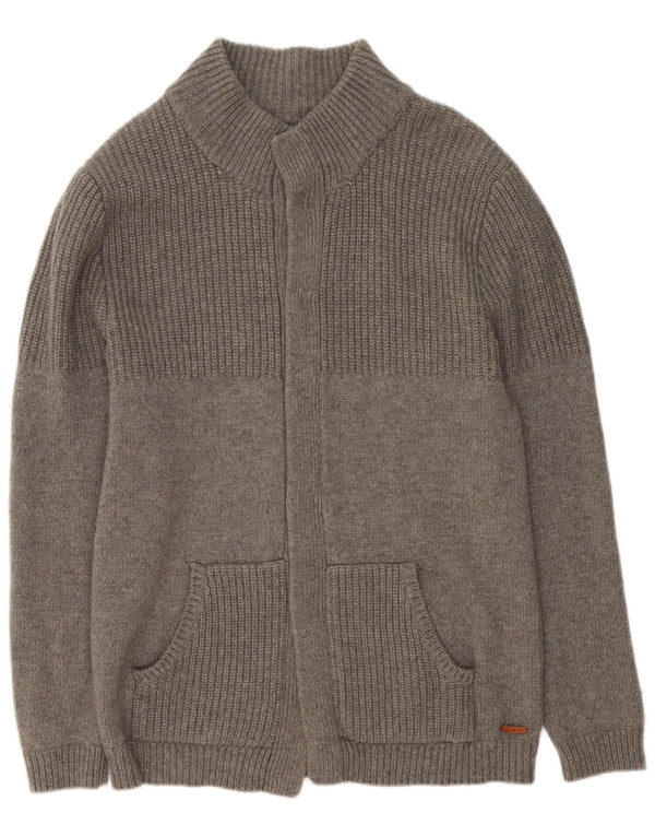 Suéter Cardigan Masculino Guess Lã Cinza XL