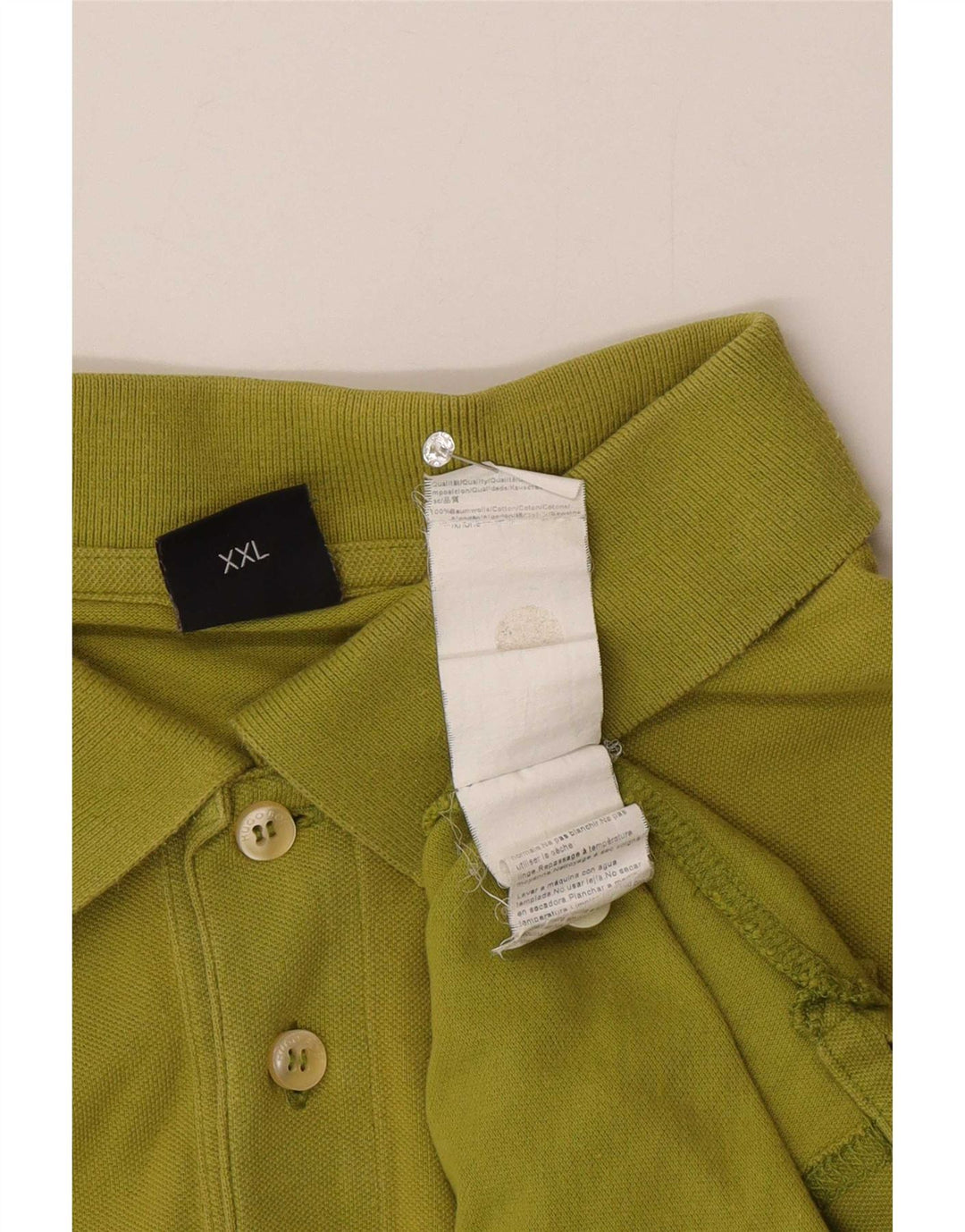 Camisa polo masculina Hugo Boss 2XL algodão cáqui