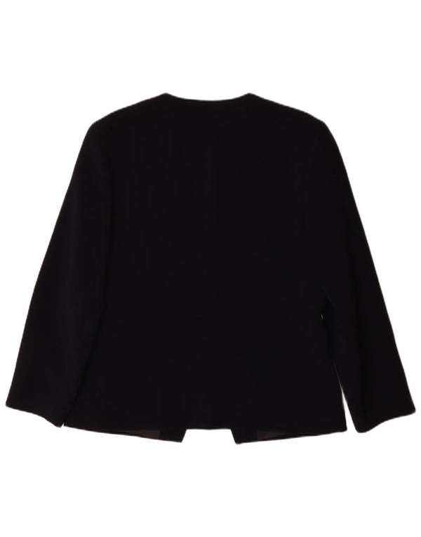 Jaqueta blazer feminina Krizia Poi IT 48 XL azul marinho polietileno