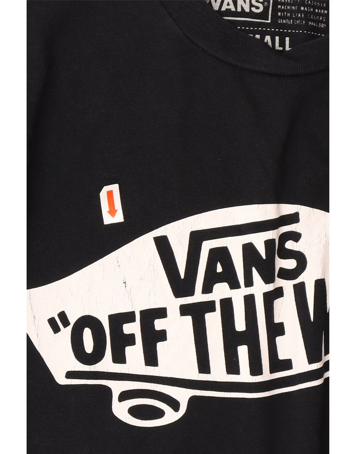 Camiseta masculina VANS Custom Fit Graphic Top Pequeno Algodão Preto