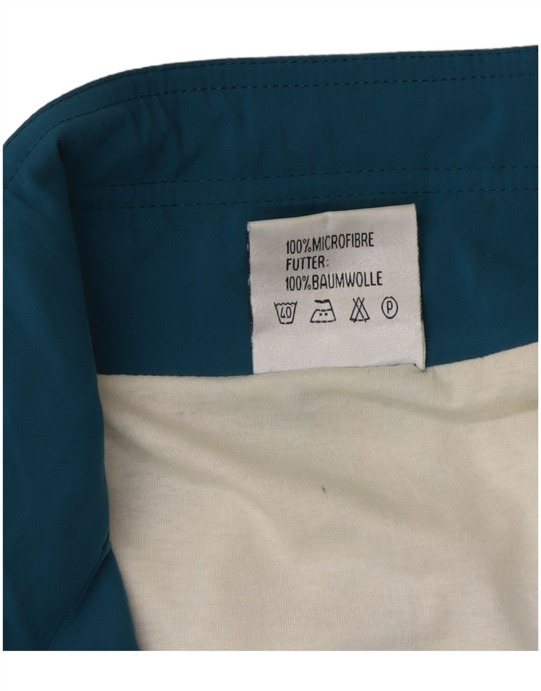 Jaqueta superior de agasalho masculino vintage, microfibras grandes e azuis em bloco colorido