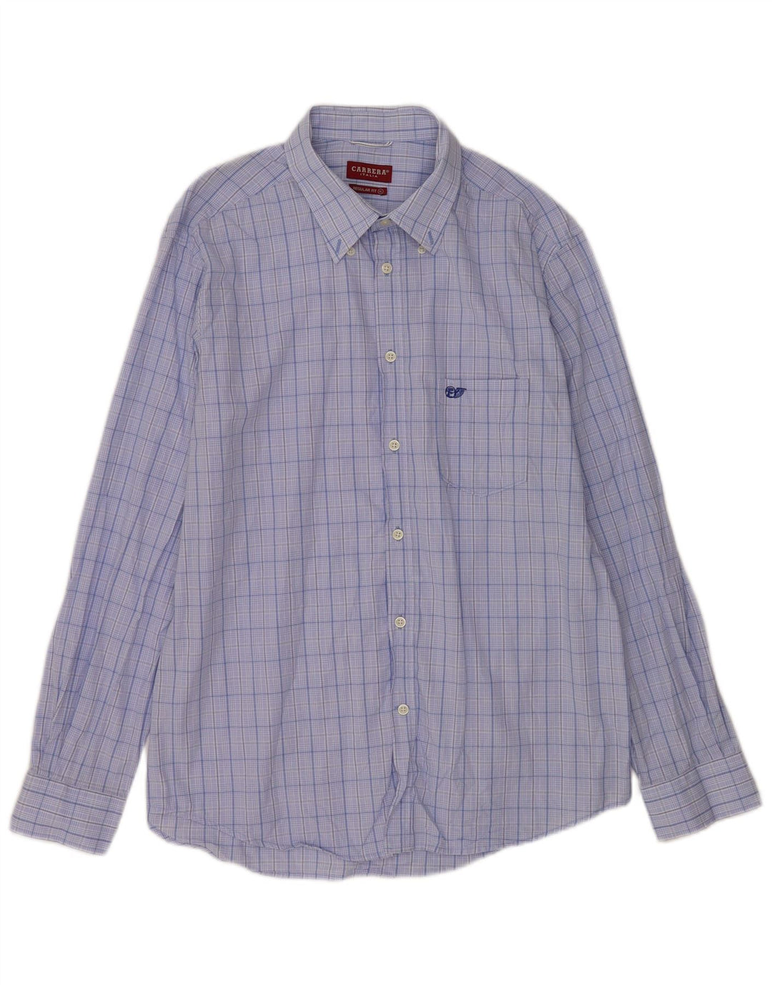 Camisa masculina Carrera Regular Fit XL xadrez azul
